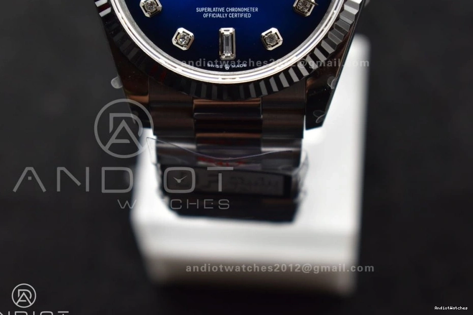 Diamond Dial 904L Bracelet Blue (Gain 36 Edition QF V5 vr3255 677 SS DayDate on Best President FlexibleFit Weight) Steel 0121